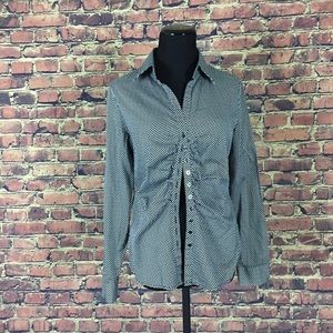 Black White New York & Co. Button Down Shirt